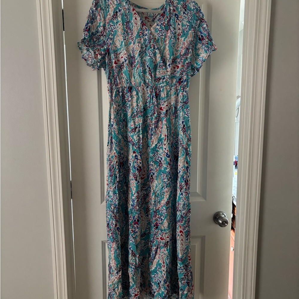 Floral Multicolor Maxi Dress